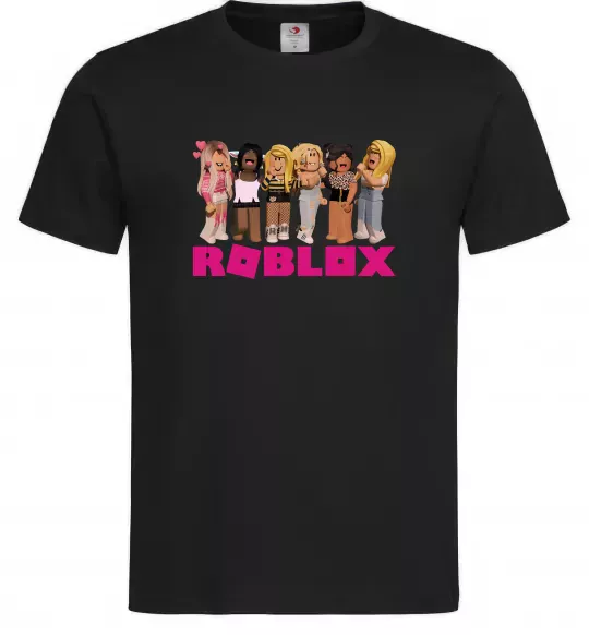 Чоловіча футболка Roblox girls Чорний фото