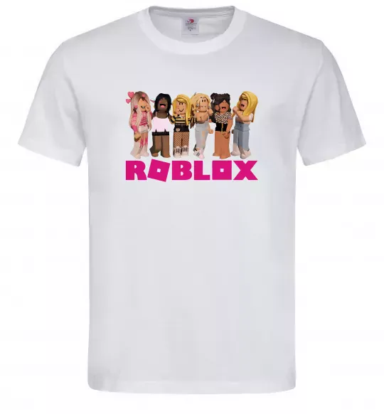 Чоловіча футболка Roblox girls Білий фото
