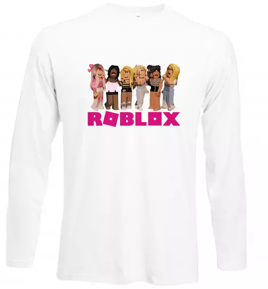 Лонгслив Roblox girls Белый фото