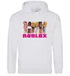 Женская толстовка (худи) Roblox girls Серый меланж фото