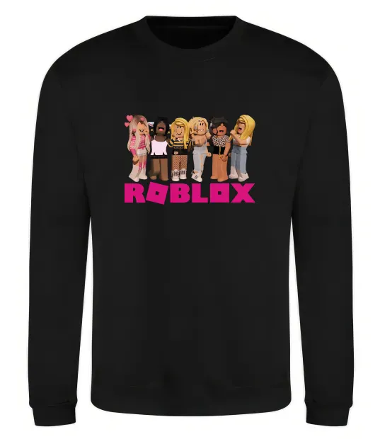 Свитшот Roblox girls Черный фото