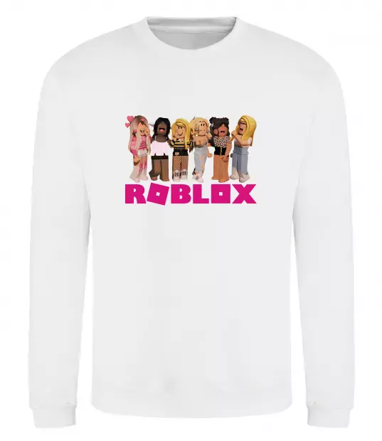 Свитшот Roblox girls Белый фото