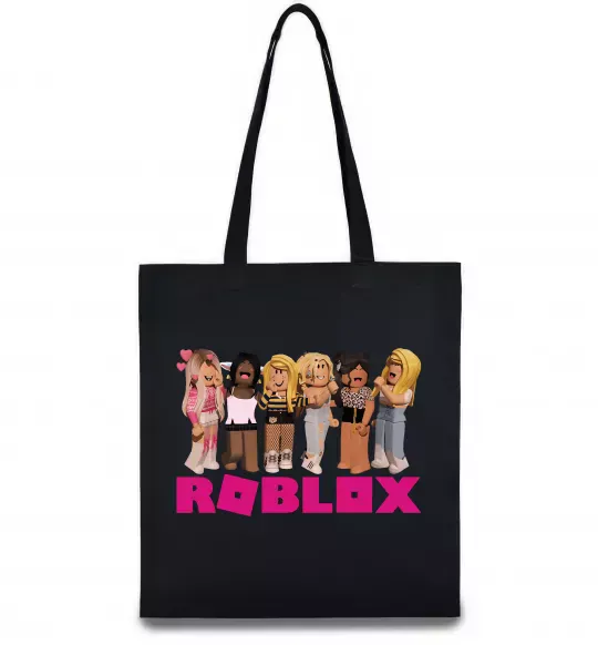 Еко-сумка Roblox girls Чорний фото