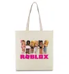 Еко-сумка Roblox girls Бежевий Еко-сумка Roblox girls Бежевий фото