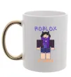 Чашка с цветной ручкой Roblox Evaera Золото фото
