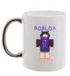 Чашка с цветной ручкой Roblox Evaera Серебро фото