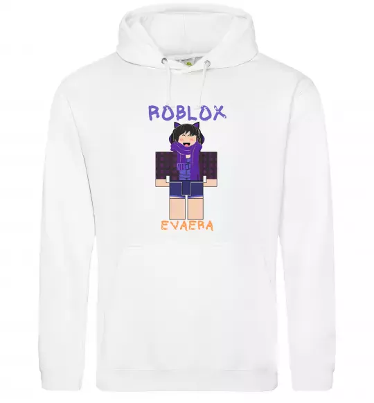 Женская толстовка (худи) Roblox Evaera Белый фото
