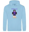 Жіноча толстовка (худі) Roblox Evaera Блакитний Жіноча толстовка (худі) Roblox Evaera Блакитний фото
