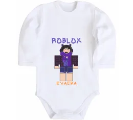 Дитячий бодік Roblox Evaera Білий фото