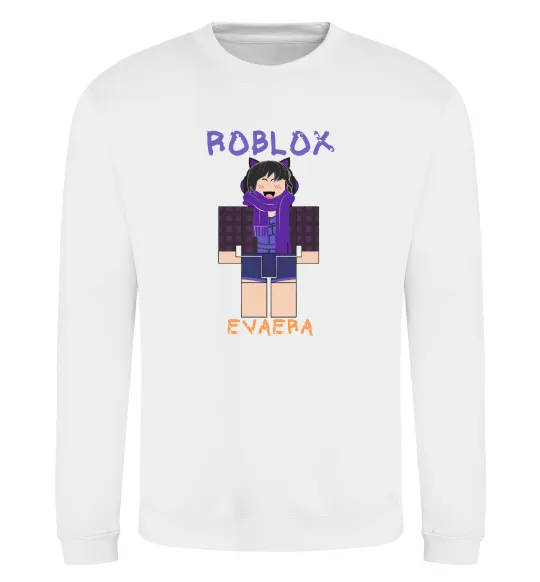 Свитшот Roblox Evaera Белый фото