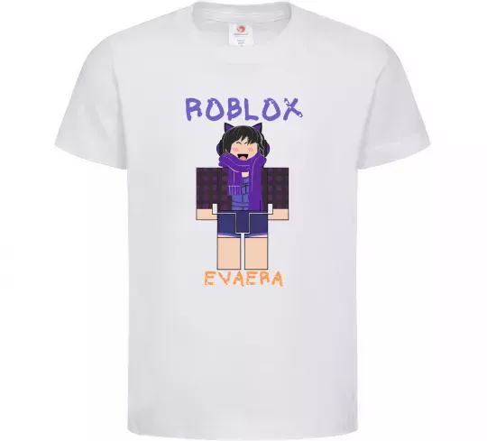 Дитяча футболка Roblox Evaera Білий фото