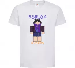 Детская футболка Roblox Evaera Белый фото