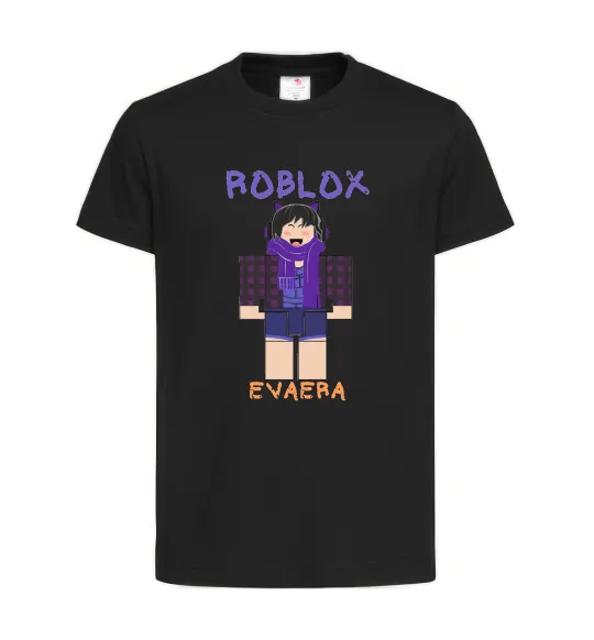 Детская футболка Roblox Evaera Черный фото