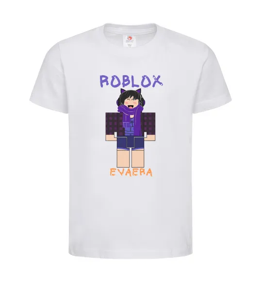 Детская футболка Roblox Evaera Белый фото