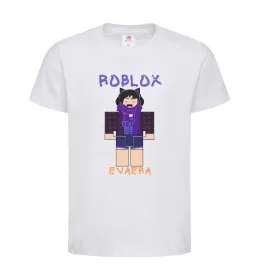 Детская футболка Roblox Evaera Белый фото