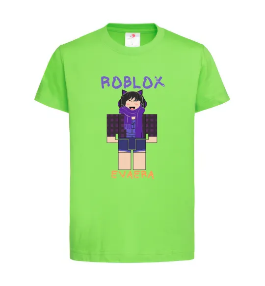 Детская футболка Roblox Evaera Лаймовый фото