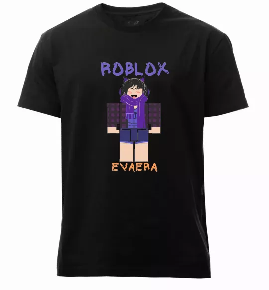 Мужская премиум футболка Roblox Evaera Черный фото