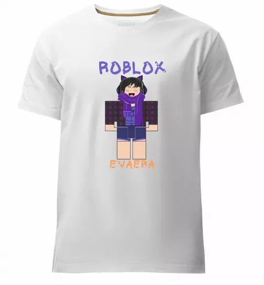 Мужская премиум футболка Roblox Evaera Белый фото
