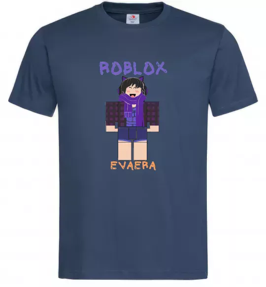 Чоловіча футболка Roblox Evaera Темно-синій фото