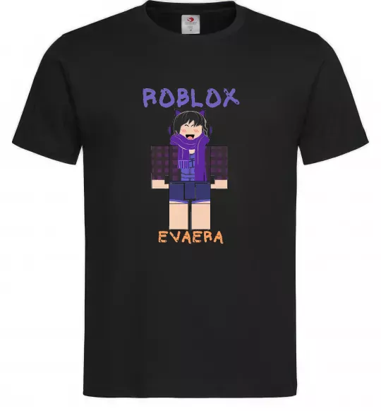 Чоловіча футболка Roblox Evaera Чорний фото