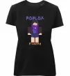 Женская премиум футболка Roblox Evaera Черный фото