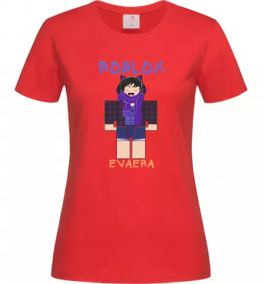 Жіноча футболка Roblox Evaera Червоний фото