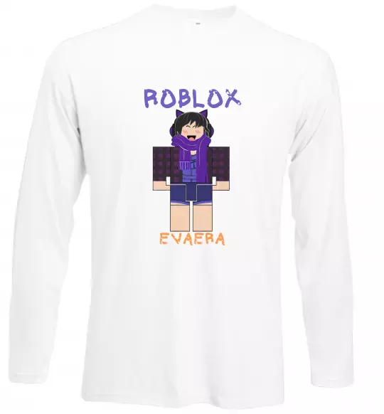 Лонгслів Roblox Evaera Білий фото