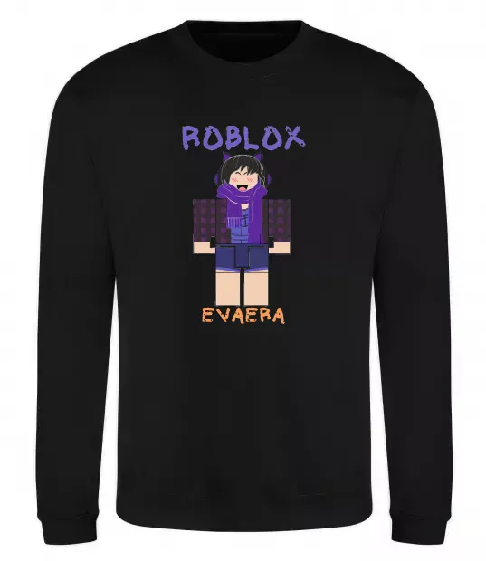 Свитшот Roblox Evaera Черный фото