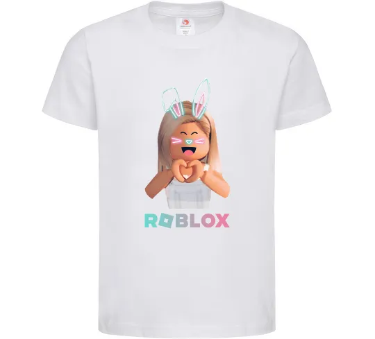 Дитяча футболка Roblox Bunny girl Білий фото