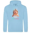 Мужская толстовка (худи) Roblox Bunny girl Голубой фото