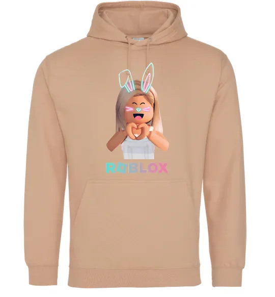 Жіноча толстовка (худі) Roblox Bunny girl Пісочний фото