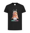 Детская футболка Roblox Bunny girl Черный фото