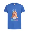 Детская футболка Roblox Bunny girl Ярко-синий фото