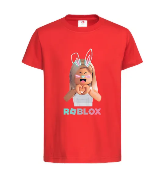 Детская футболка Roblox Bunny girl Красный фото