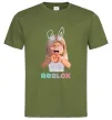 Мужская футболка Roblox Bunny girl Оливковый фото