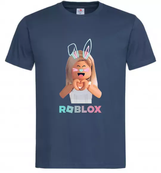 Мужская футболка Roblox Bunny girl Темно-синий фото