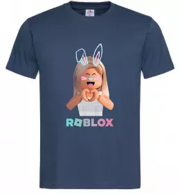 Мужская футболка Roblox Bunny girl Темно-синий фото