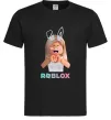 Мужская футболка Roblox Bunny girl Черный фото