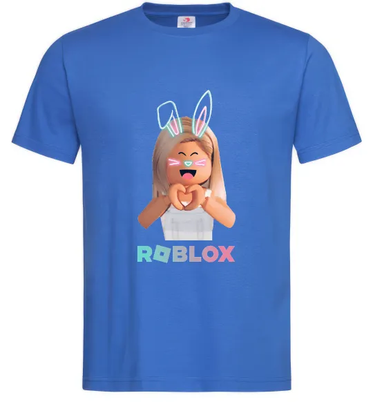 Мужская футболка Roblox Bunny girl Ярко-синий фото