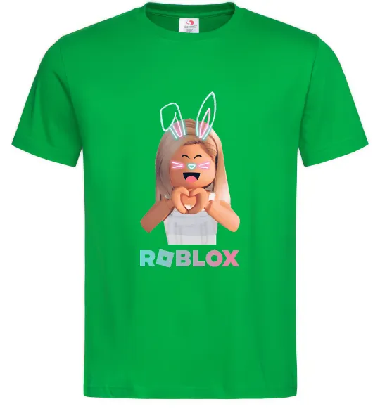 Мужская футболка Roblox Bunny girl Зеленый фото