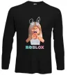 Лонгслів Roblox Bunny girl Чорний фото
