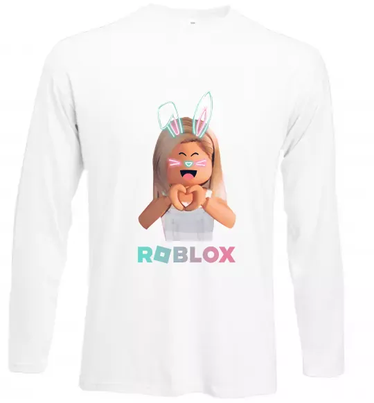 Лонгслів Roblox Bunny girl Білий фото