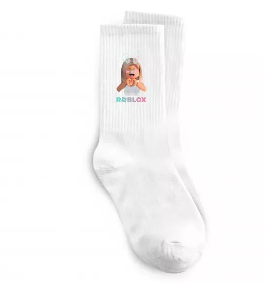 Носки Roblox Bunny girl Белый фото