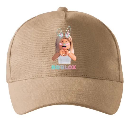 Кепка Roblox Bunny girl Песочный фото