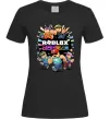 Жіноча футболка Roblox boys Чорний фото