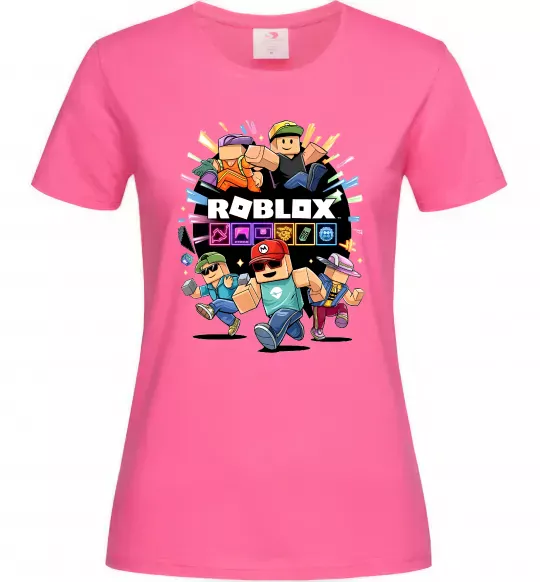 Жіноча футболка Roblox boys Яскраво-рожевий фото