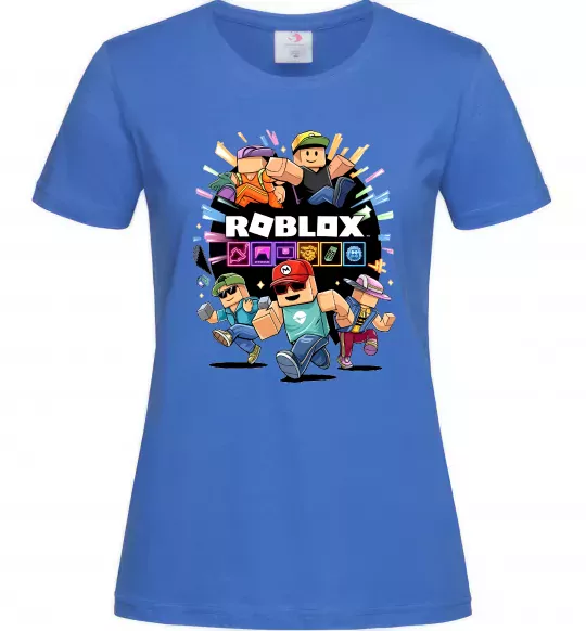Жіноча футболка Roblox boys Яскраво-синій фото
