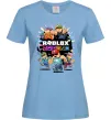 Жіноча футболка Roblox boys Блакитний фото