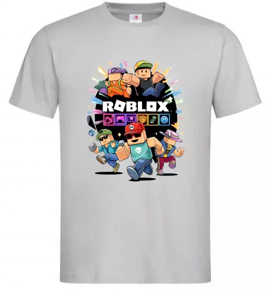 Мужская футболка Roblox boys Серый фото