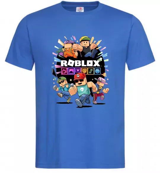 Мужская футболка Roblox boys Ярко-синий фото